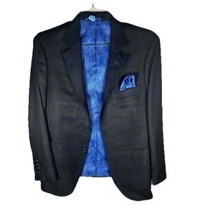 Richards Bespoke Men's Wool Sport Coat Blazer‎ Custom-fit Tailored EUC 36 Short